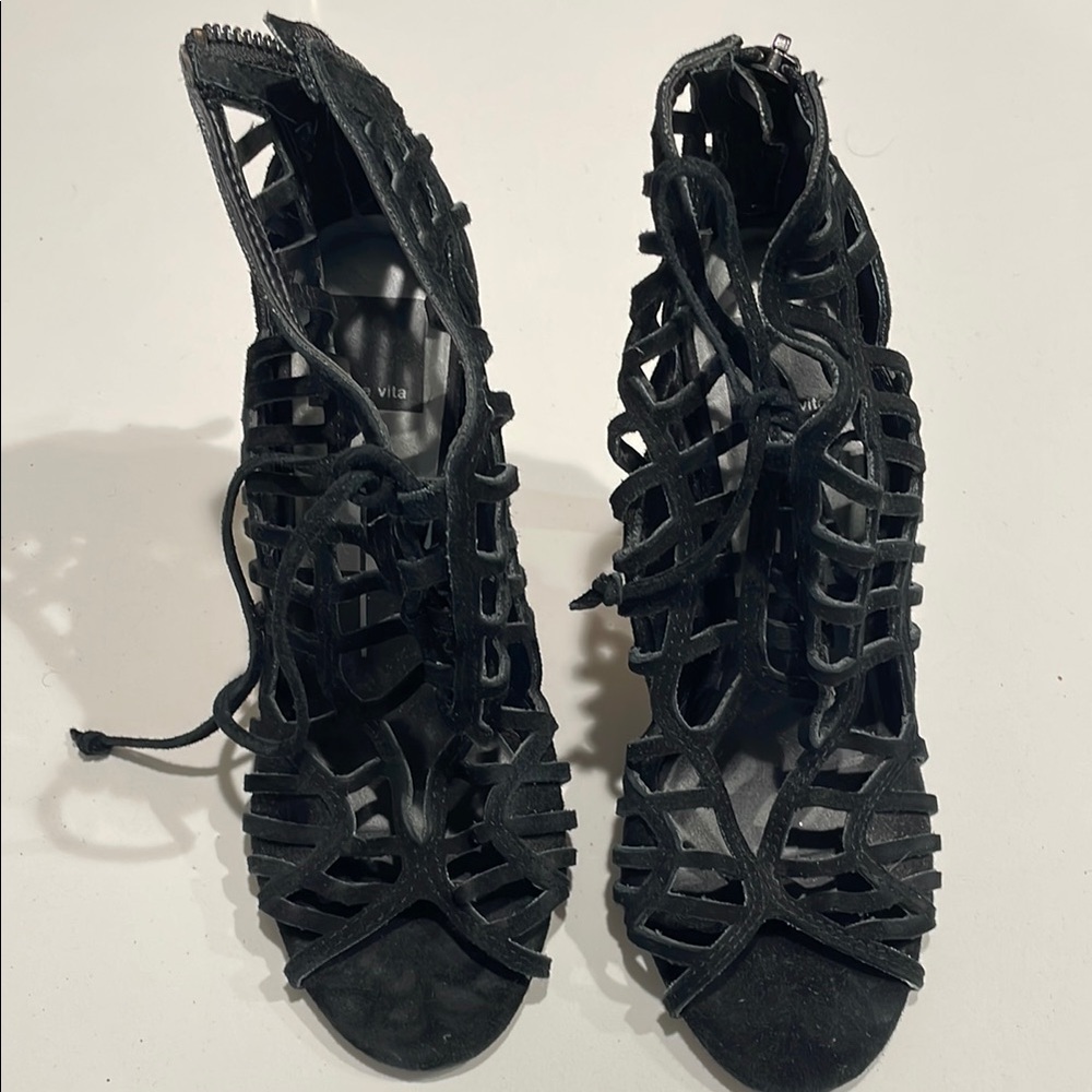 Dolce Vita Black Strappy Women's Shoes